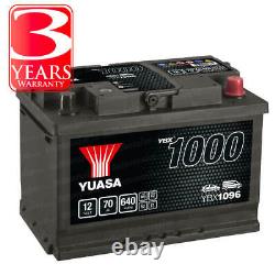 Yuasa Car Battery Calcium 12V 620CCA 70Ah T1 For VW Transporter T5 1.9 TDi PD